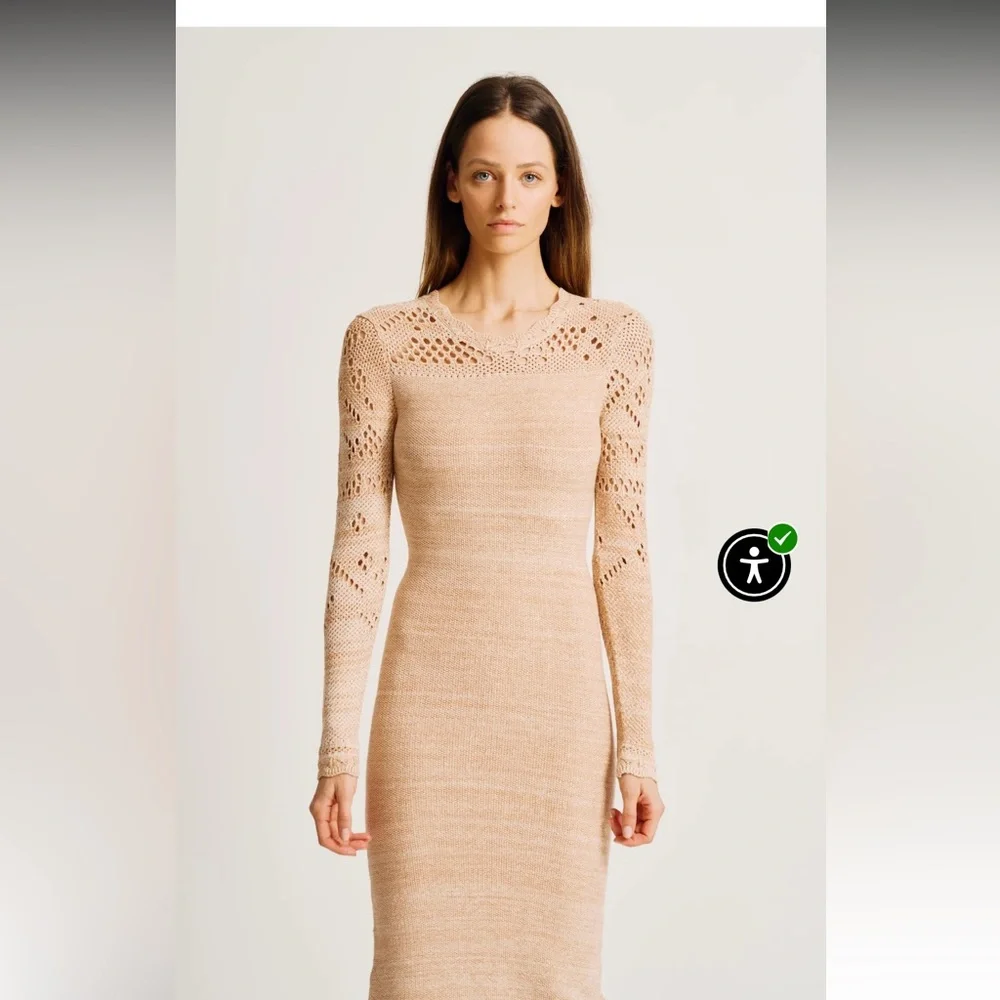 NWT $228 Torn By Ronny Kobo CELESTE DRESS - Picture 2 of 3